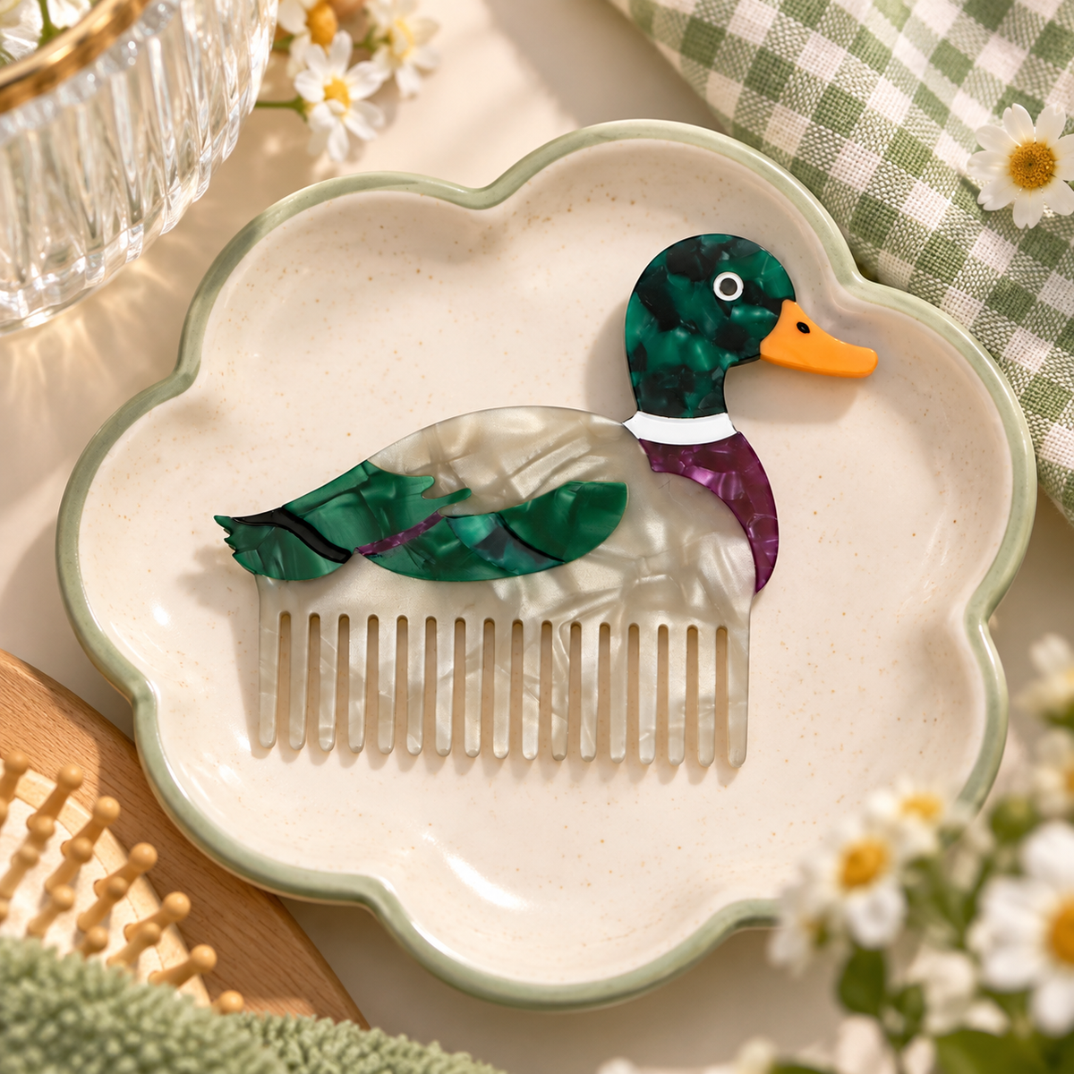 Duck Hair Comb | Living Royal
