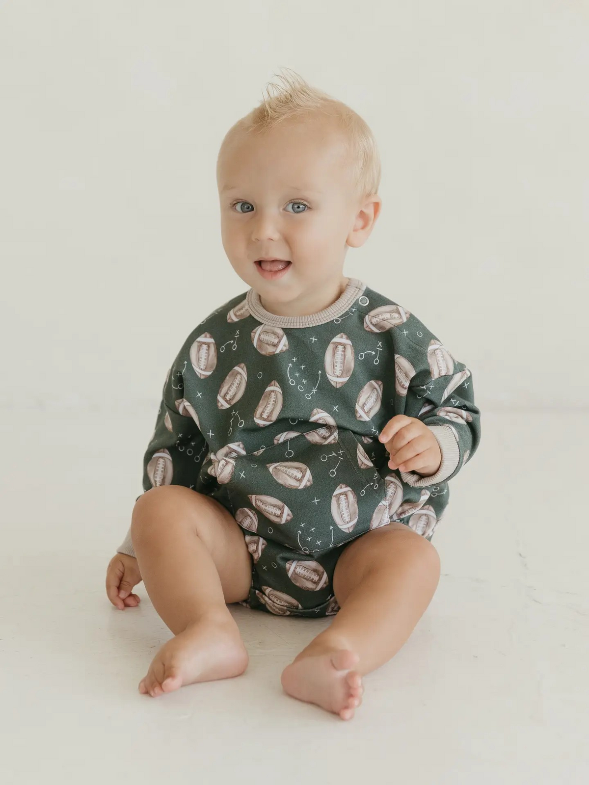 Game Day Terry Bubble Romper