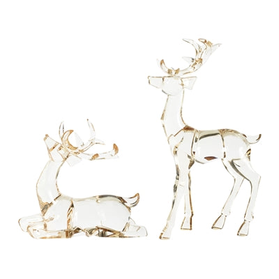 Amber Acrylic Deer Shelf Setters