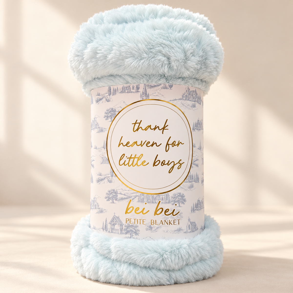 Thank Heaven.....Boys Faux Fur Blanket | Petite