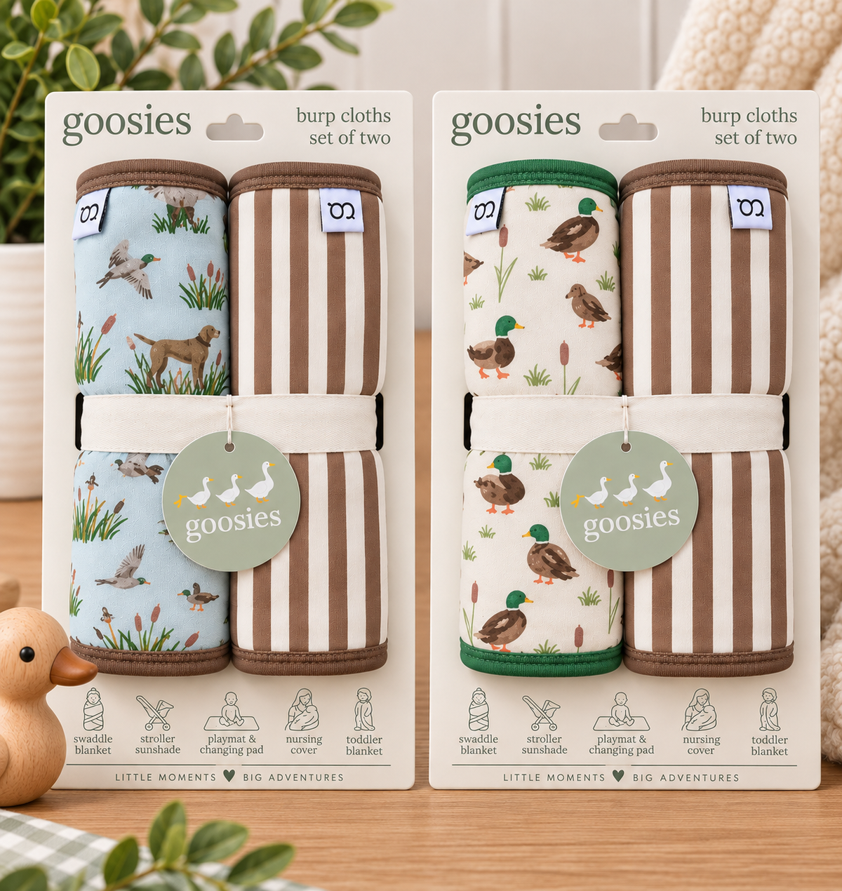 Burp Cloth Set | Goosies
