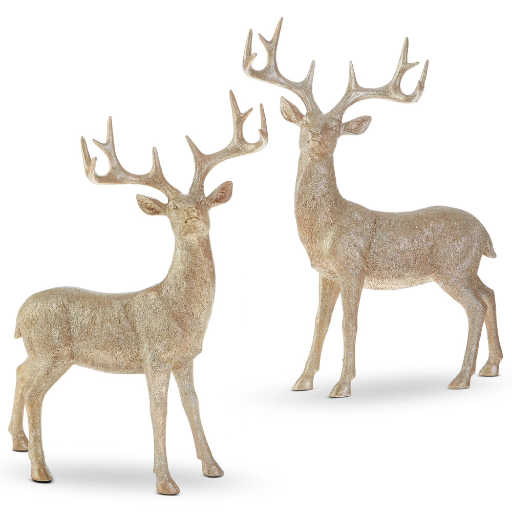 18" Deck The Halls Golden Deer