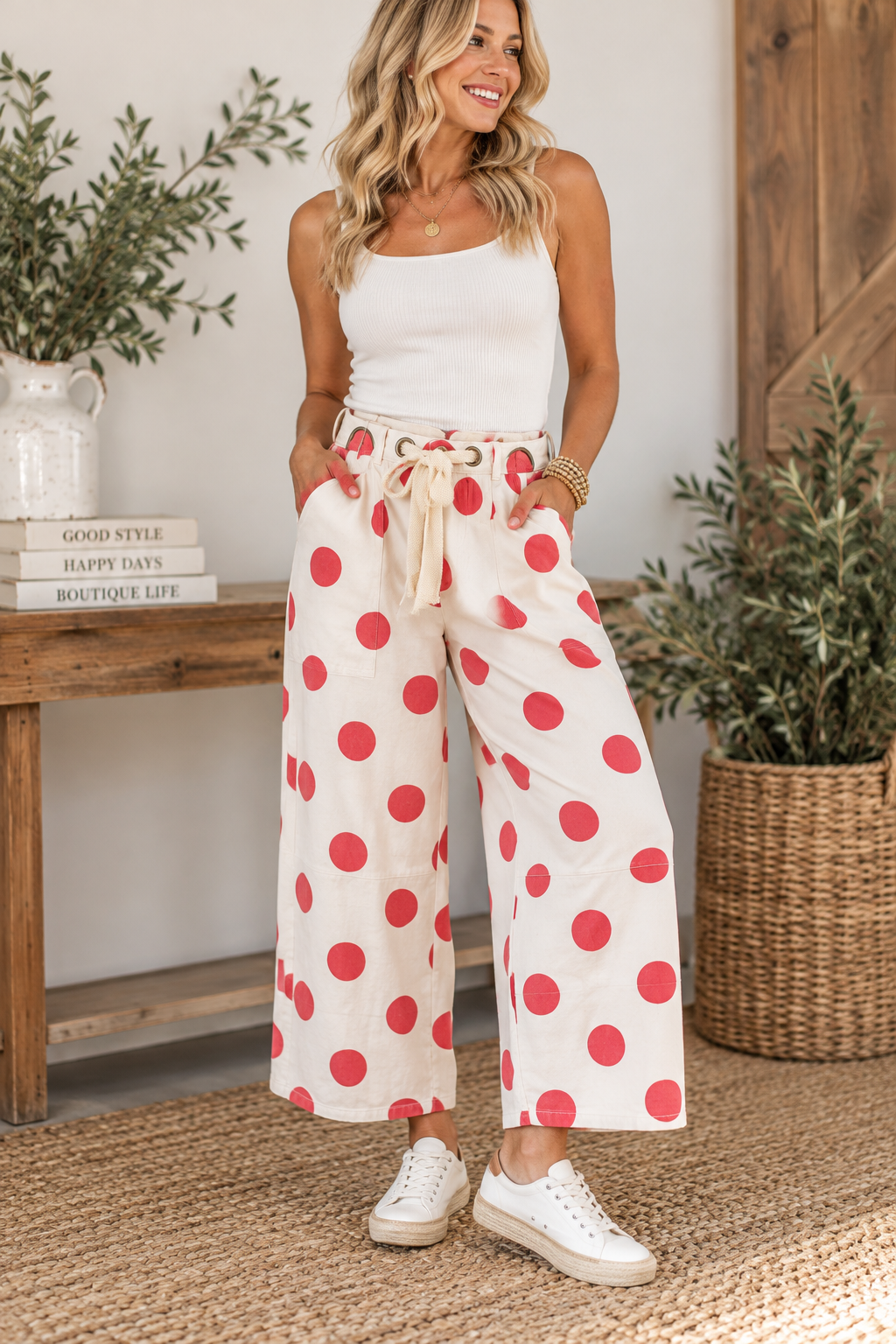 Oh My Dots Barrel Jeans