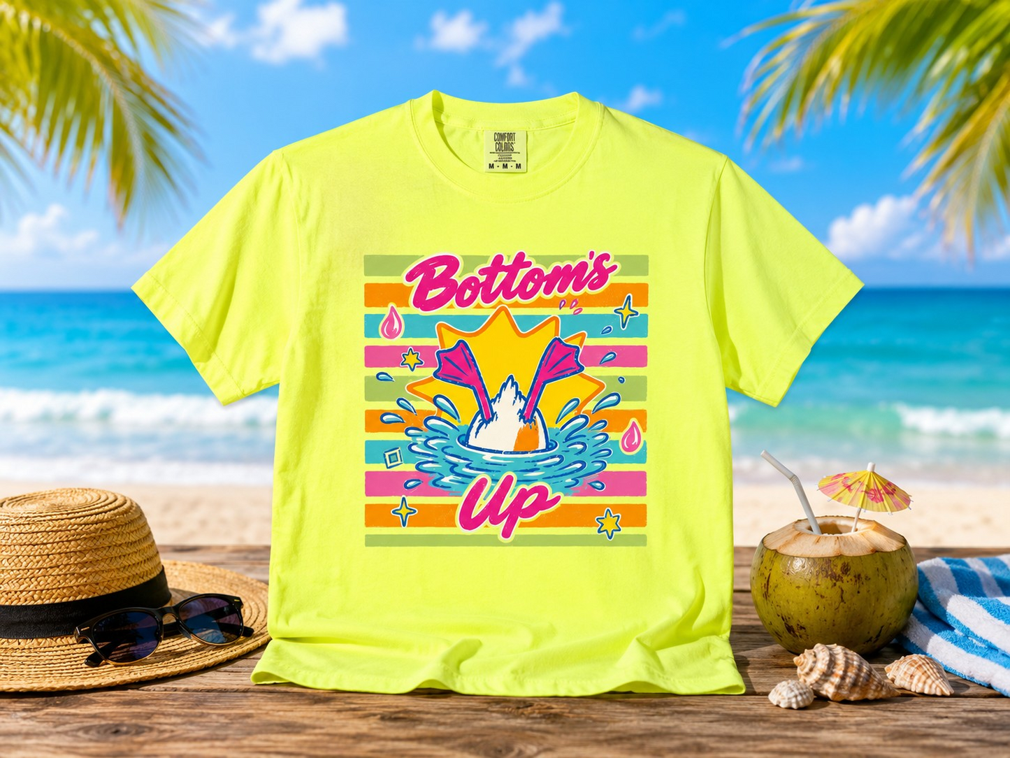 Bottoms Up Comfort Color T Shirt