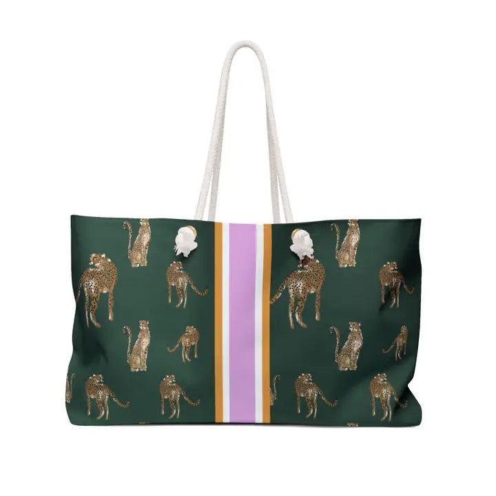 The Cheetah Dance Mahjong Tote Bag | Britt Mills