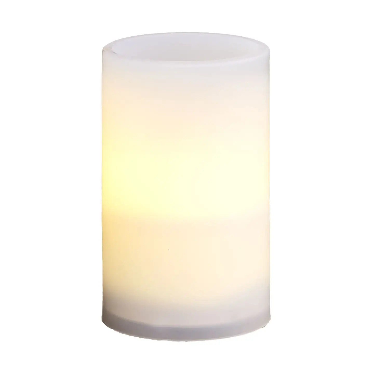 Warm Light Pillar Candle