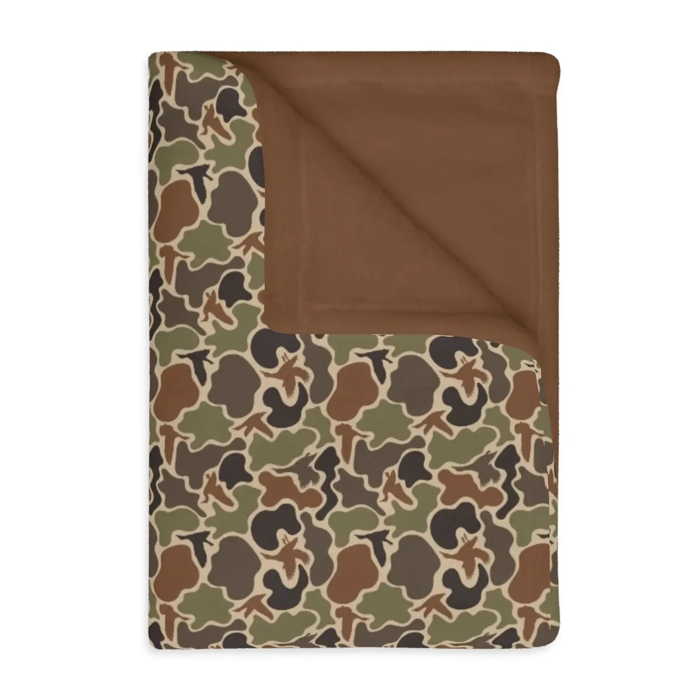 Old School Camo Minky Blanket