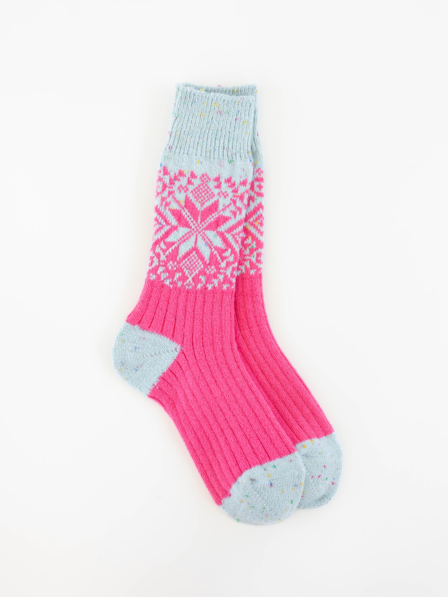 Pink Blue Confetti Weekend Collection Sock