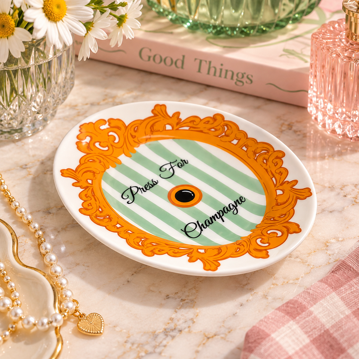 Champagne Trinket Tray