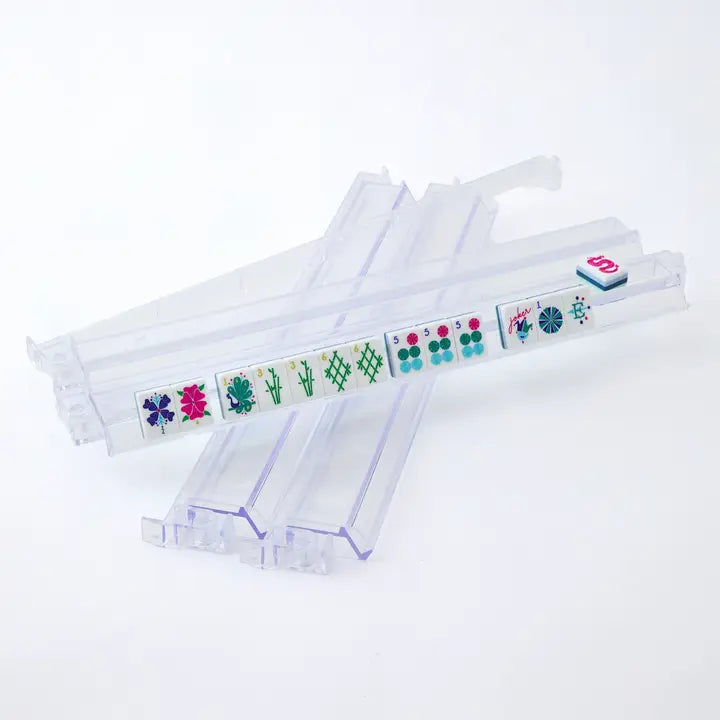 Clear Acrylic Rack + Pusher Set | Oh My Mahjong