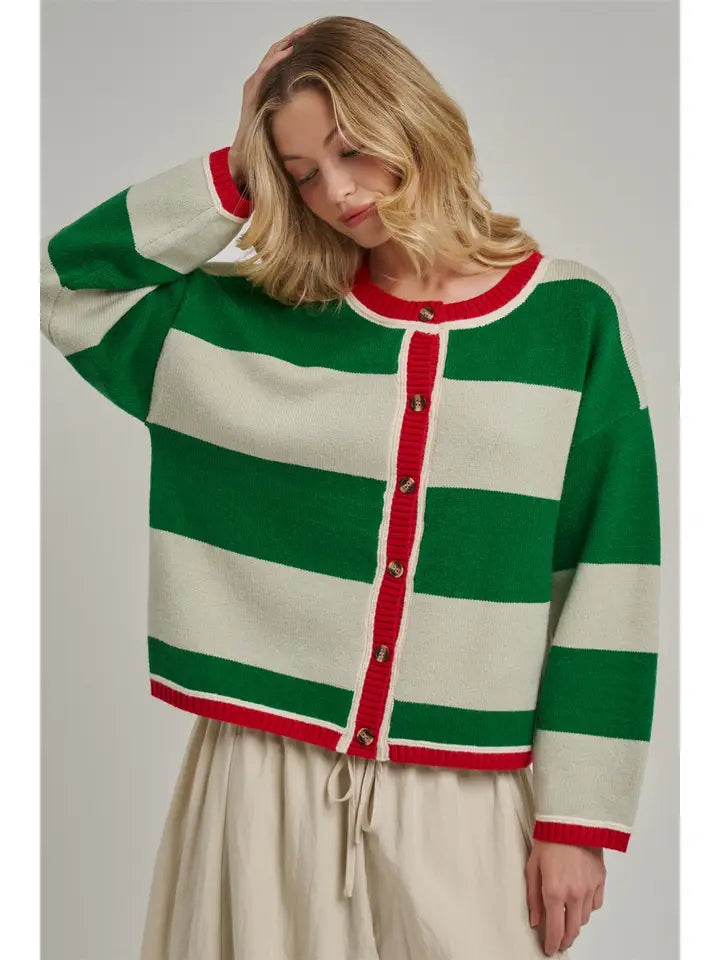 Meet Me Under the Mistletoe Cardigan