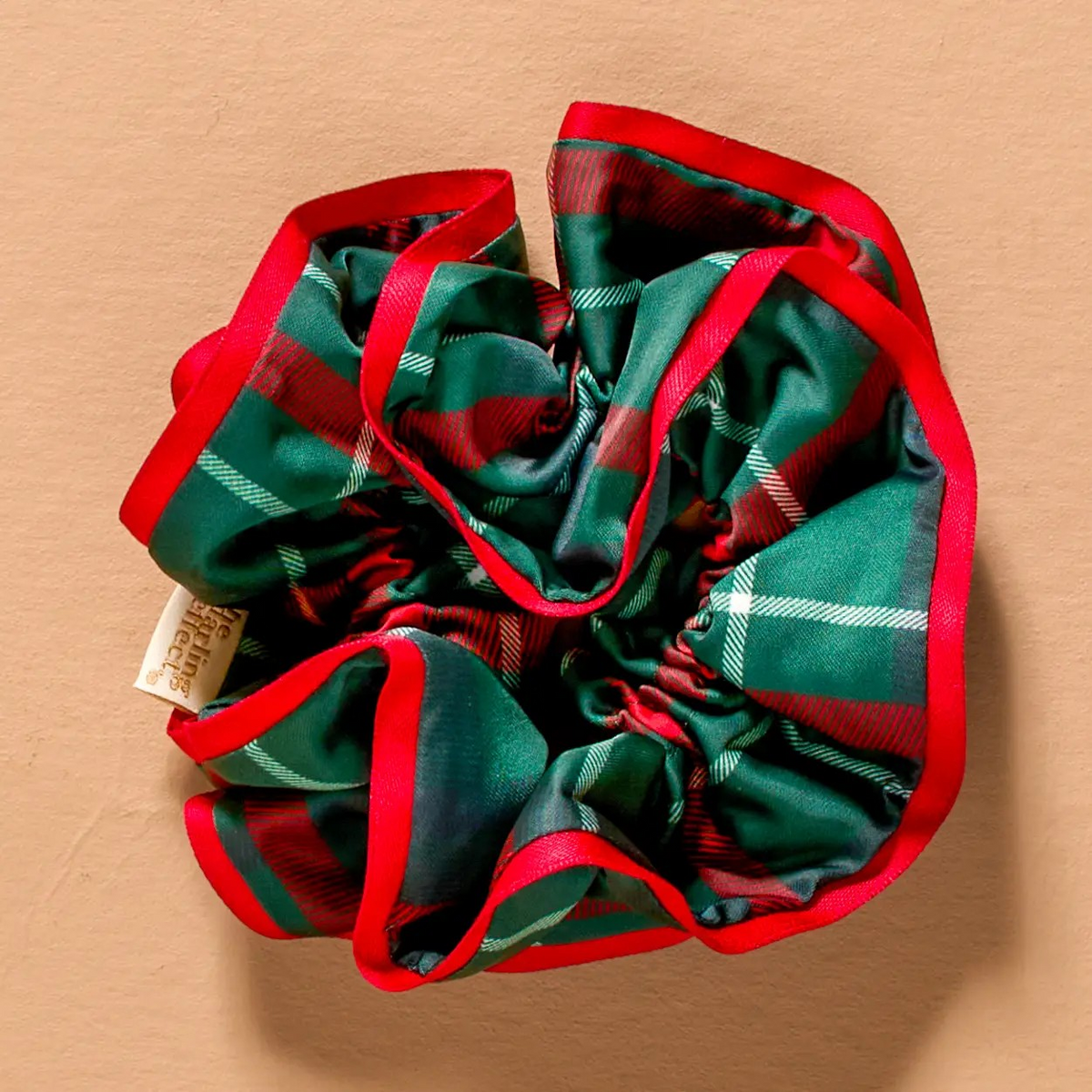 Evergreen Plaid Ruffle Up Scrunchie