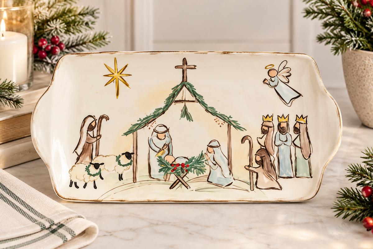 Nativity Platter | Mud Pie