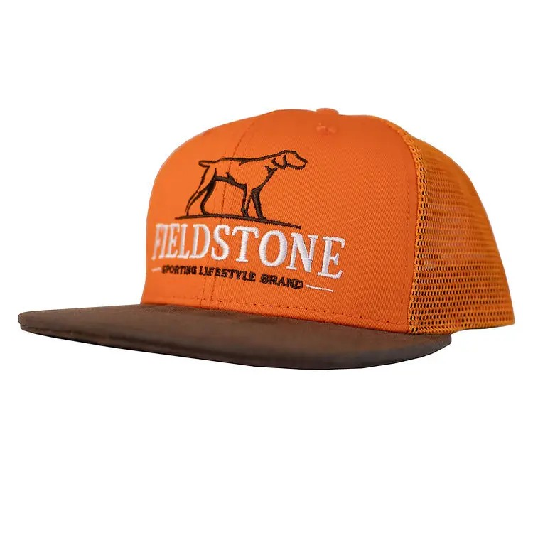 Men's Orange Waxed Hunting Hat | Fieldstone