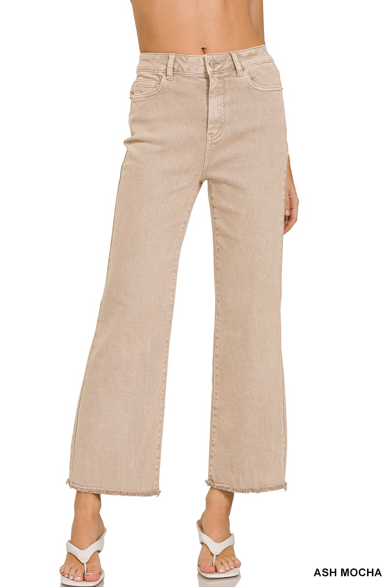 Coastal Wide-Leg Crop Jeans