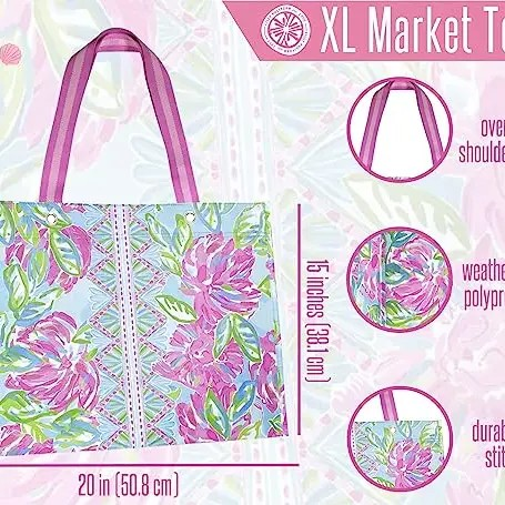 Totally Blossom XL Market Shopper