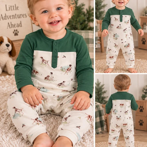 Pointer Pups & Duck Buddies Romper