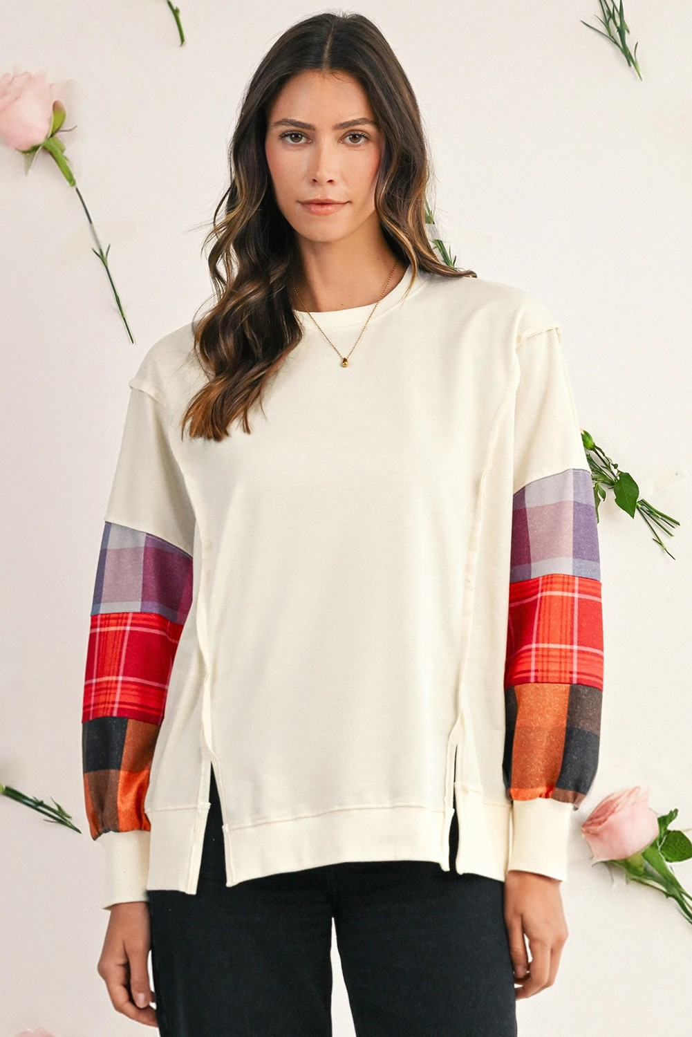Cozy Plaid Pullover