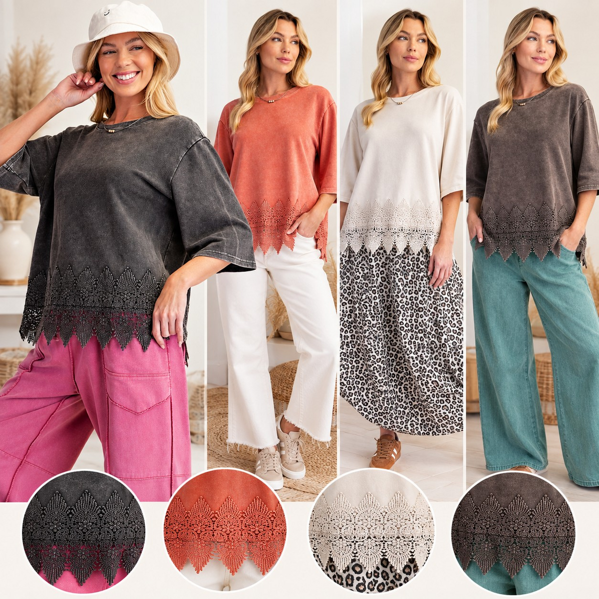 Charm Lace Top | Multiple Colors