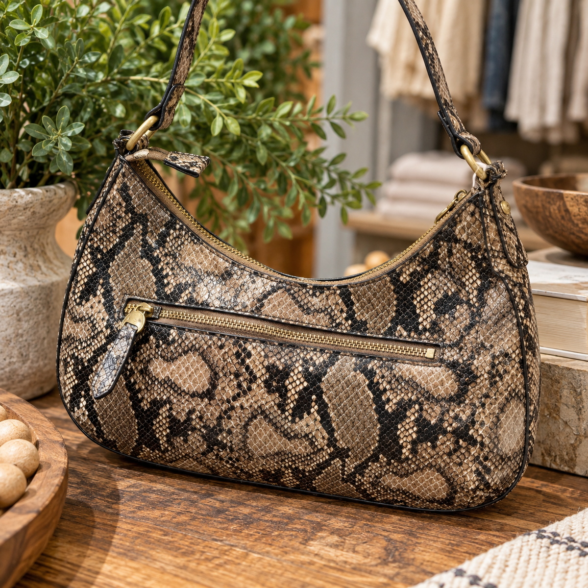 Python Giada Hobo Shoulder/ Crossbody