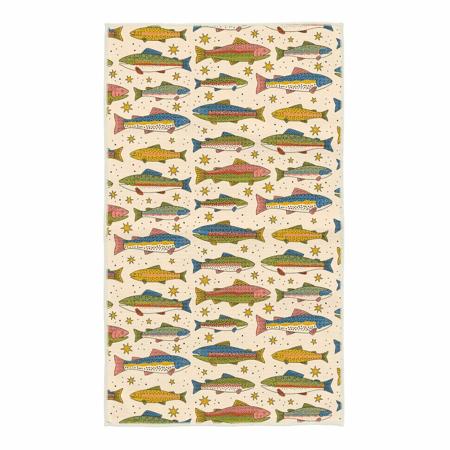 River Trout Kitchen Towel