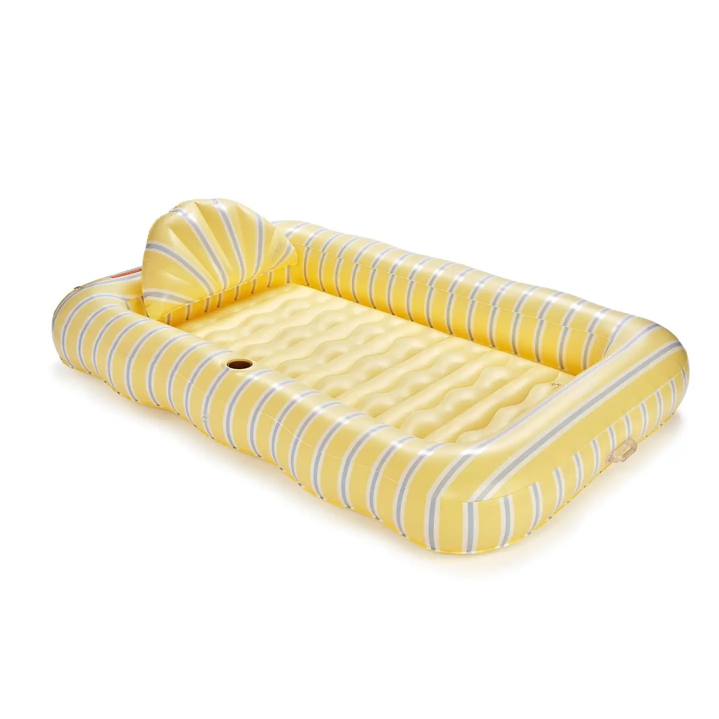 Tanning Pool Lounger | Yellow