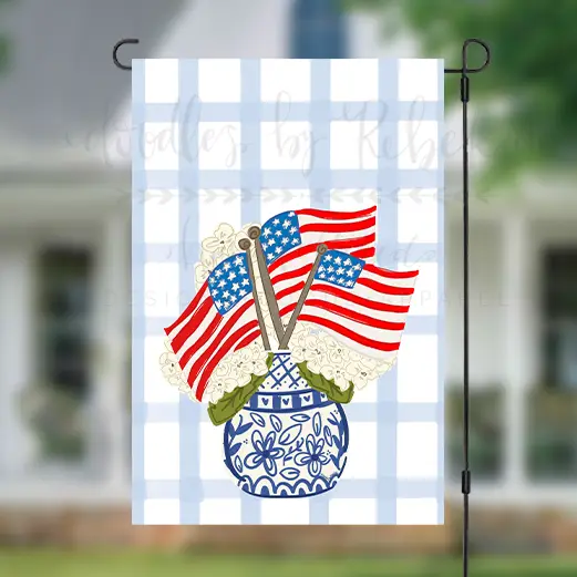 4th Hydrangea Garden Flag