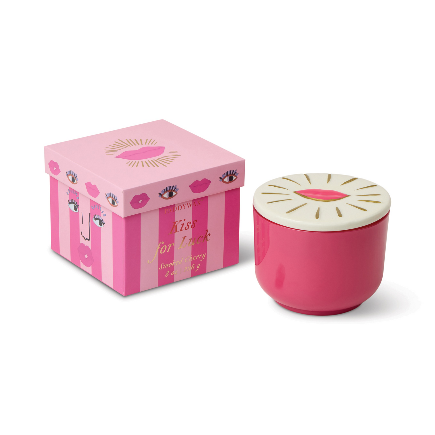 Charmed Lips Candle | 8oz | Smoked Cherry