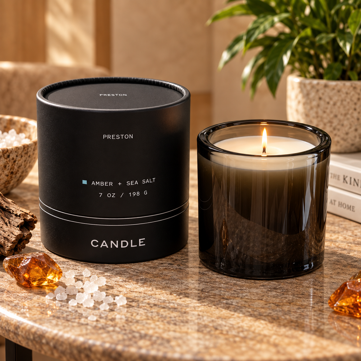 Preston Candle | Amber & Sea Salt