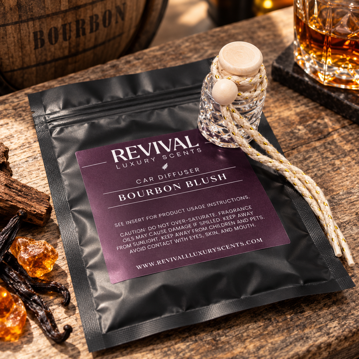 Bourbon Blush Car Diffuser | Revival Scents