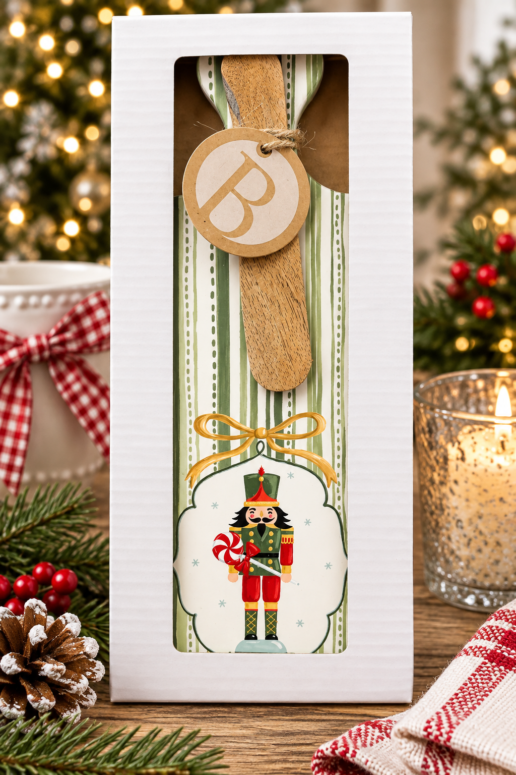 Frosty Nutcracker Cuterie & Spreader Set Christmas