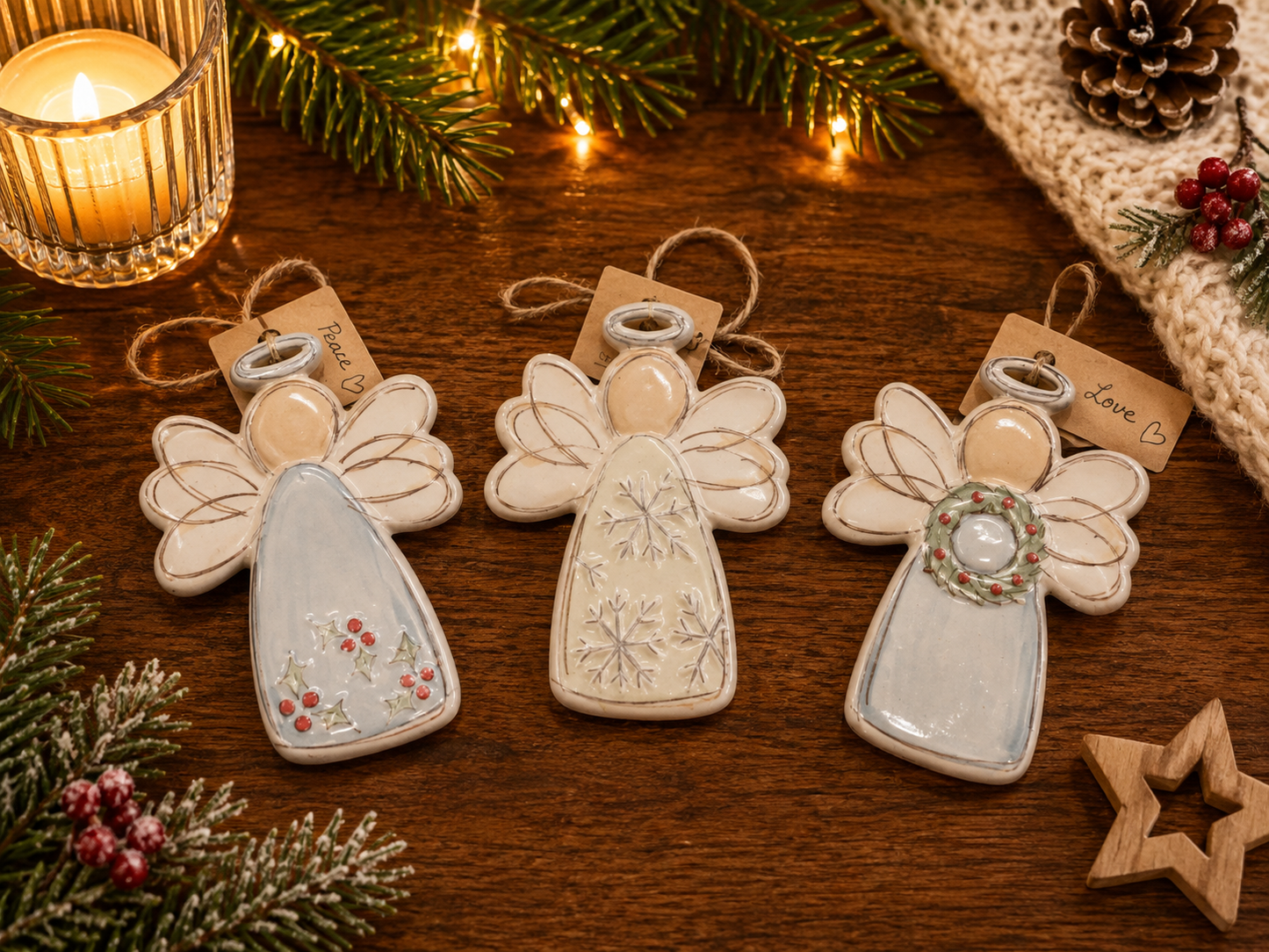 Stoneware Ornaments