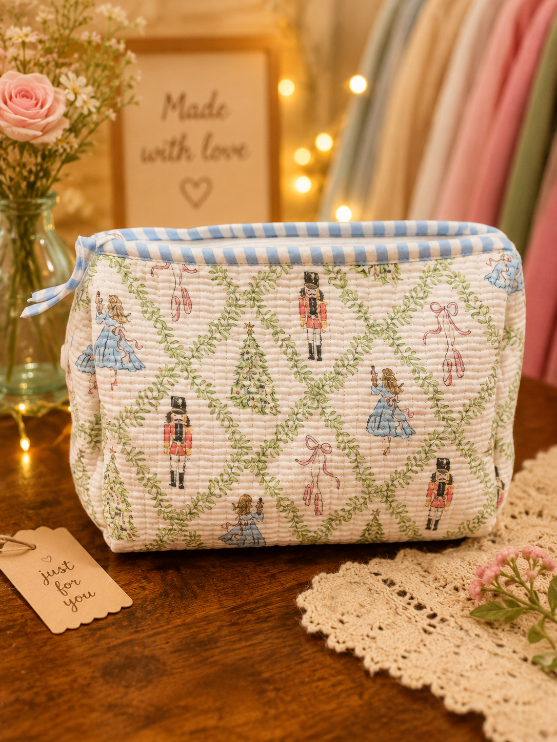 Quilted Nutcracker Bag