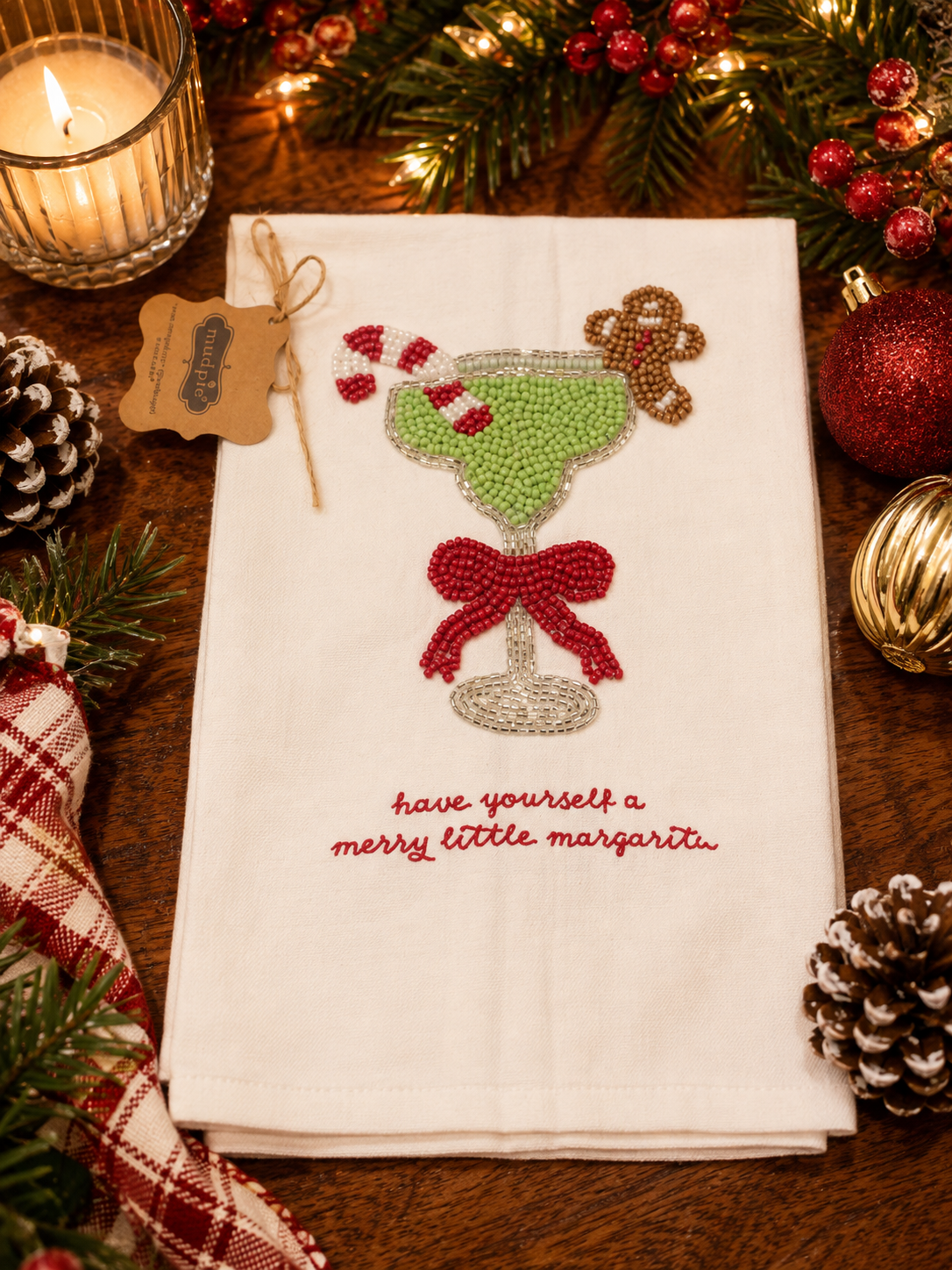 Margarita Beaded Towel