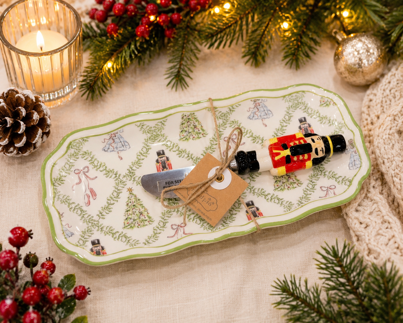 Lattice Nutcracker Everything Dish Set