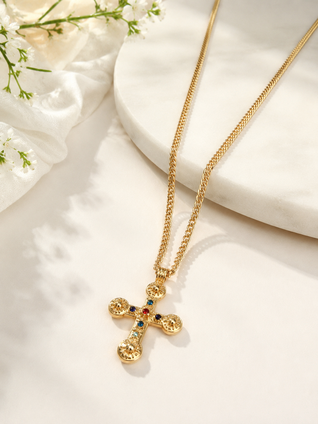 Marion Cross Necklace
