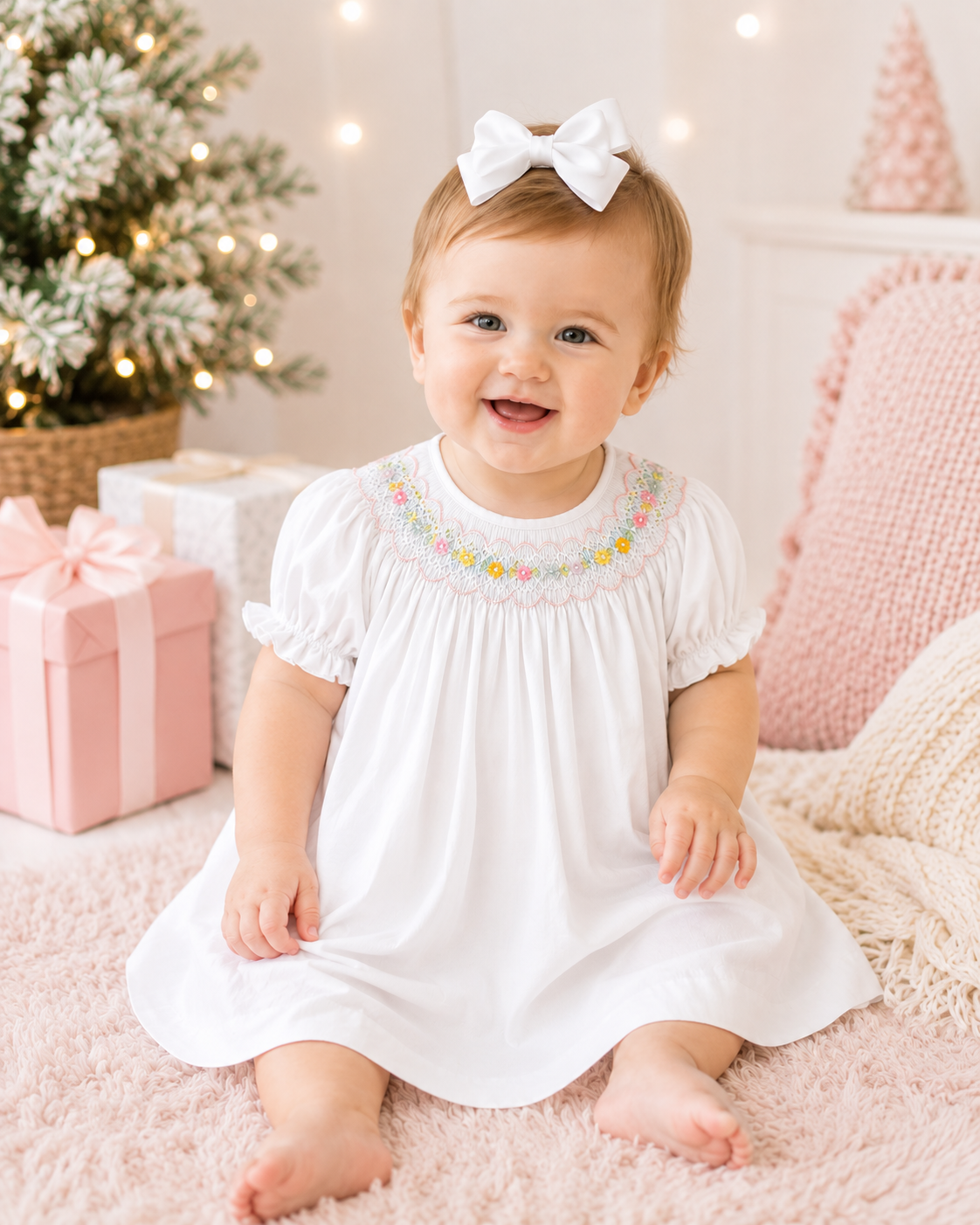 Blooming Grace Smocked Dress