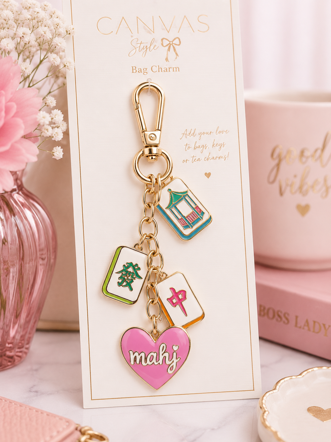 Oh My Mahj Cluster bag Charm