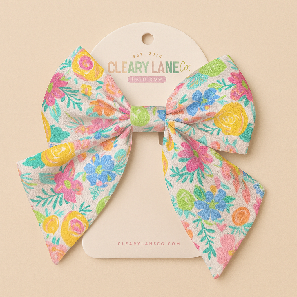 Rainbow Garden | Pink | Hairbow