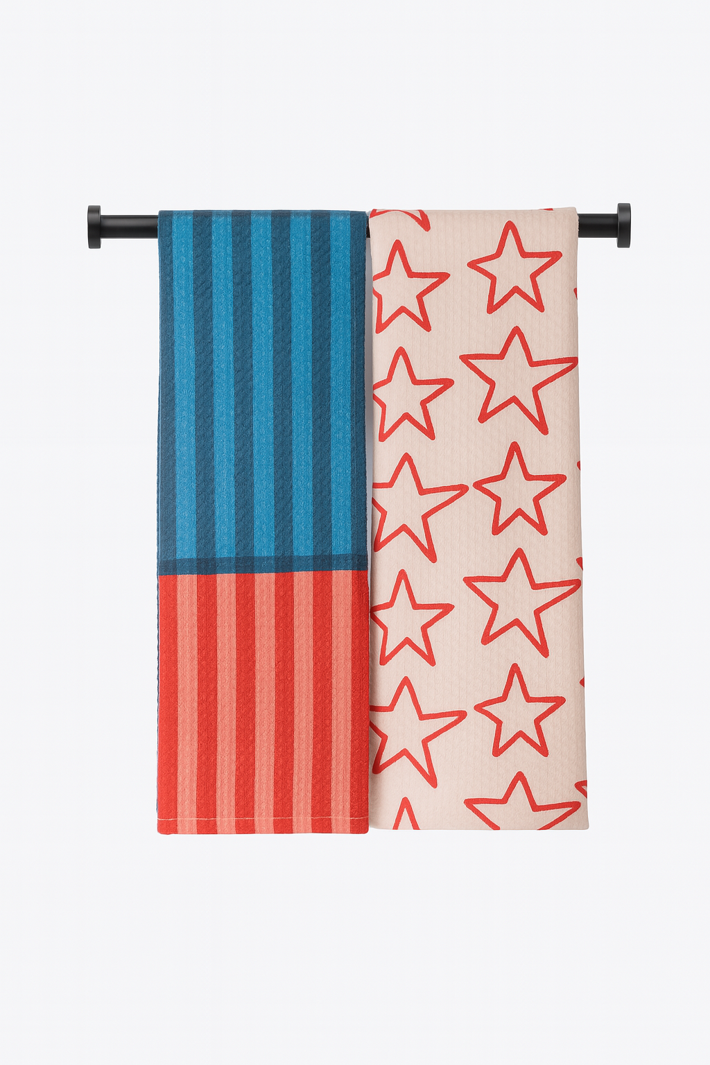 Stars and Striped Reversable Hand Towel Set