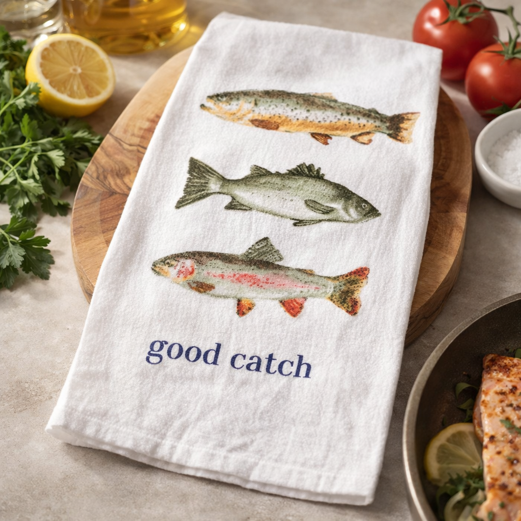 Good Catch Cotton Hand Towel