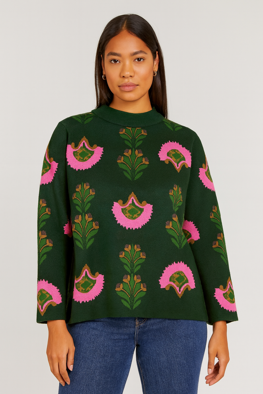 Evergreen Bloom Sweater
