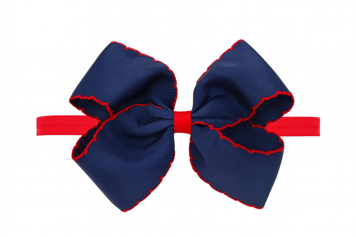 Navy Moonstitched Headband