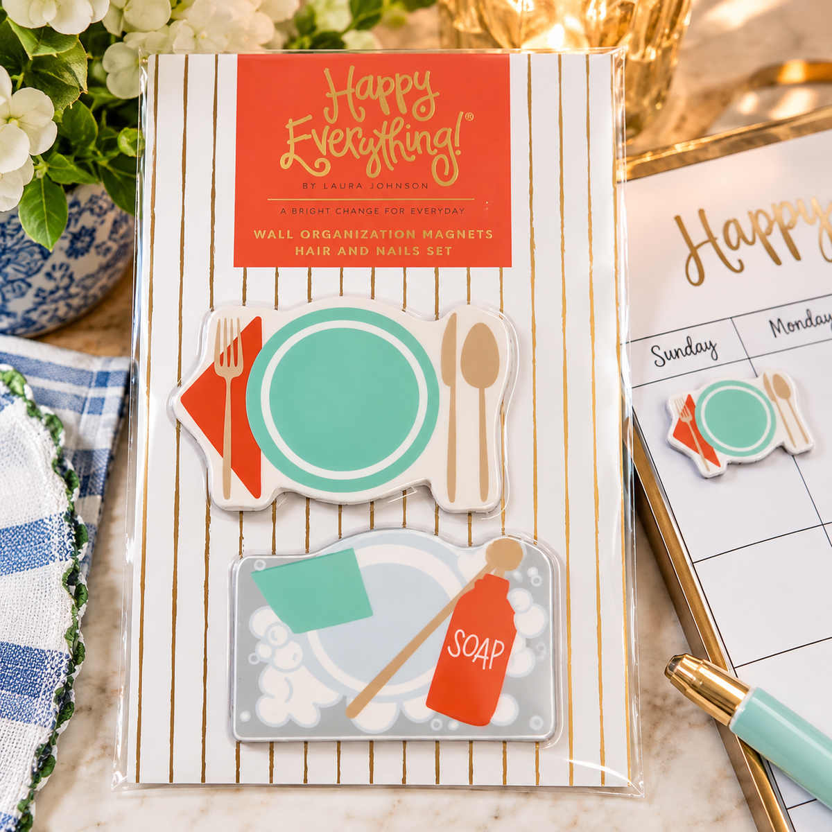 Happy Everything Calendar Magnet | Kitchen Chores