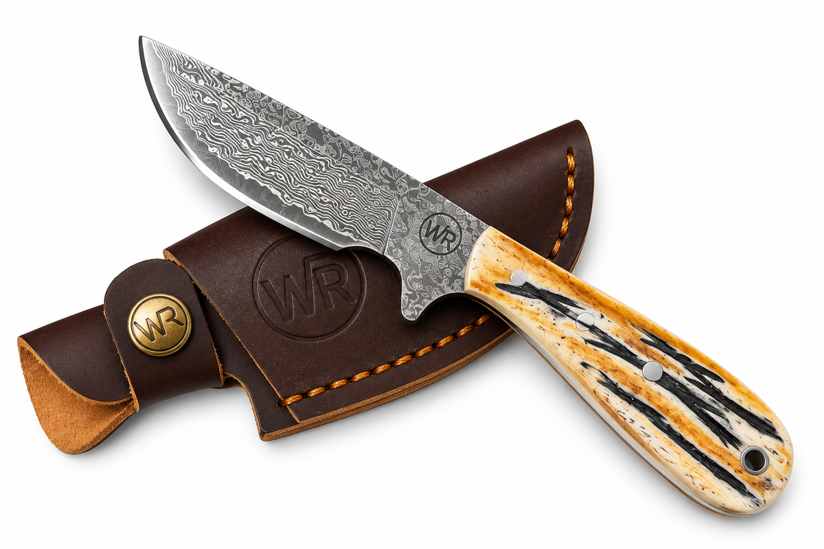 Burnt Bone Ciervo Skinner Knife