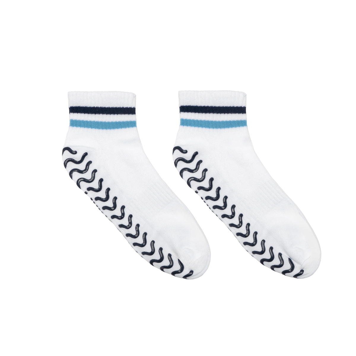 Blue Strip Grip Sock | Living Royal