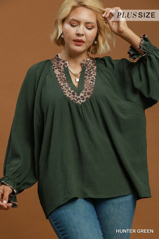 Wild Side Hunter Green Top ππ|The Curve Edit