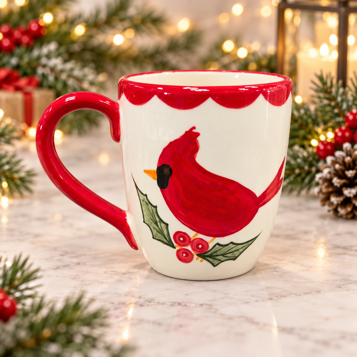 Cardinal Christmas Mug | Mud Pie