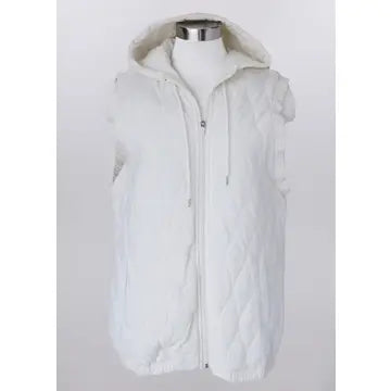 Cloud Nine Puffer Vest | Red & Ivory