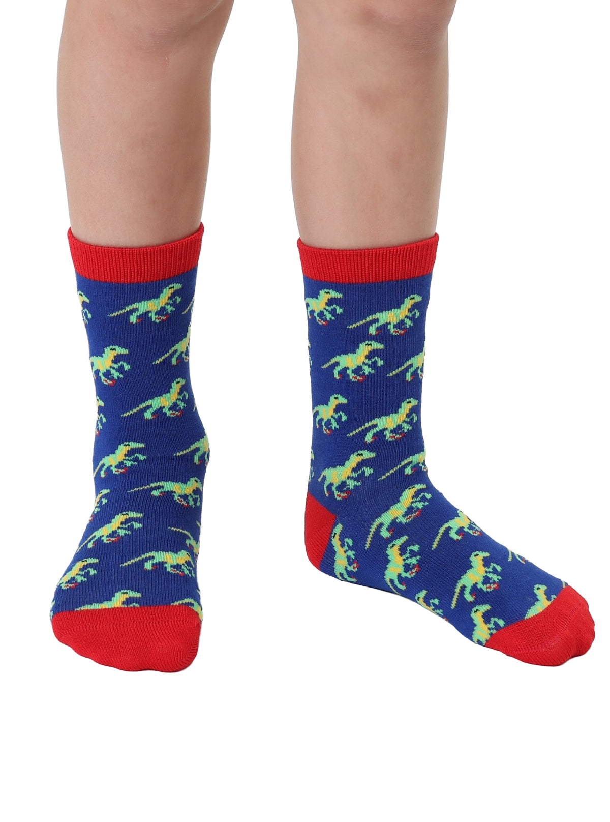 Dino Kids Bamboo Crew Socks | Living Royal